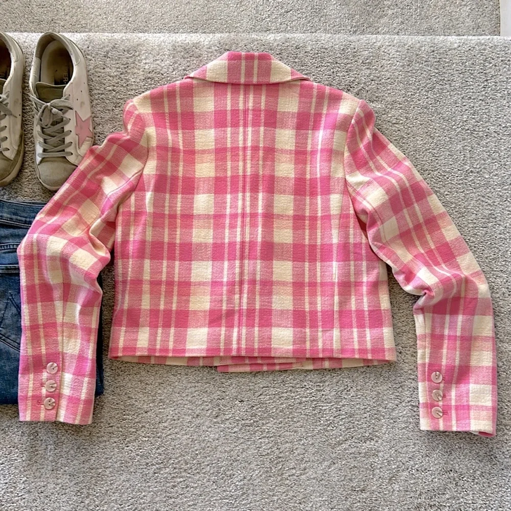 Anthropologie Maeve Cropped Double Breasted Jacket - Picture 8 of 11